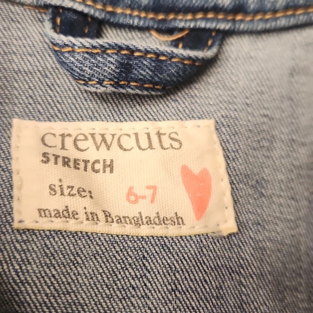 Crewcuts girl rainbow Jean jacket - Picture 4 of 5